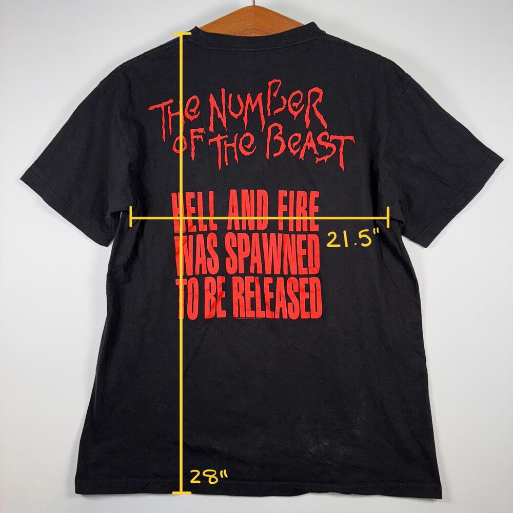 Iron Maiden “The Number of the Beast” Graphic T-Shirt – Large - Picture 5 of 5